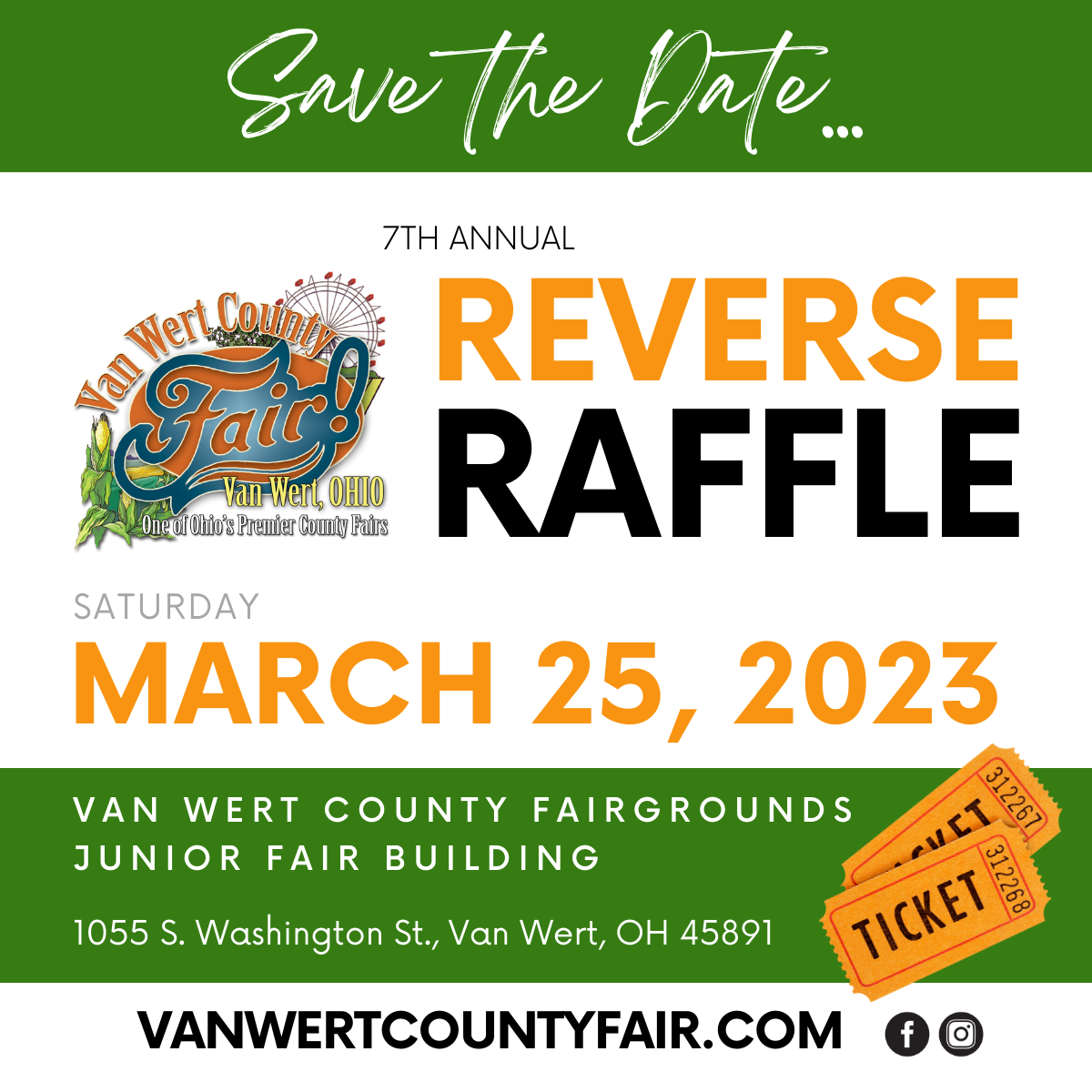 Van Wert County Fairground Reverse Raffle