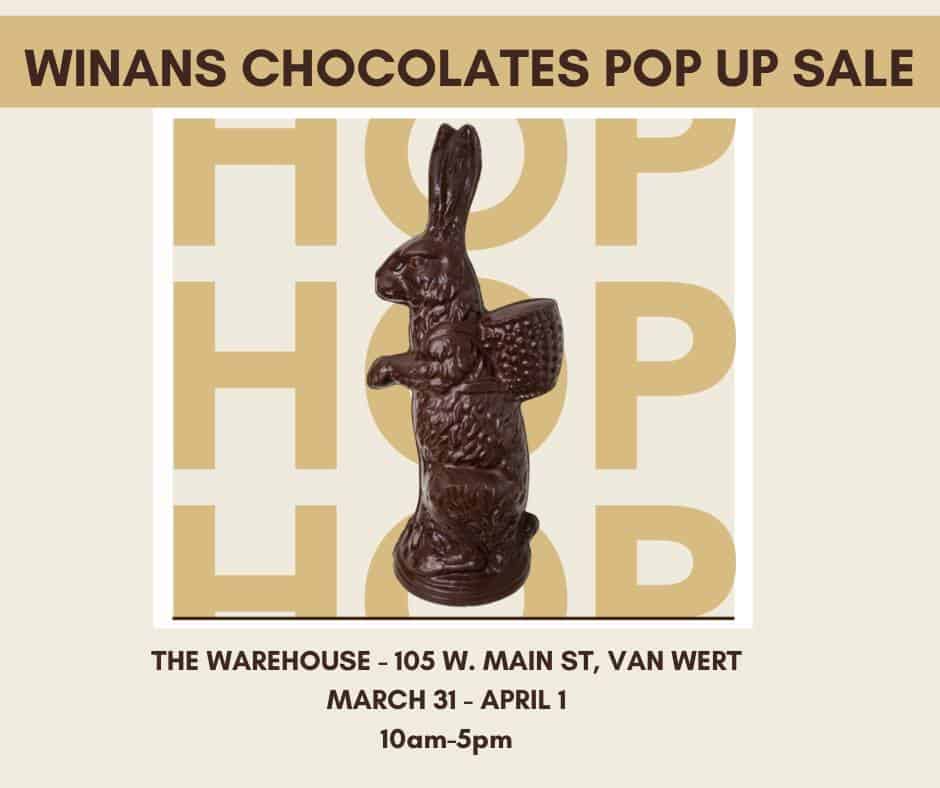 The Warehouse Pop Up Event includes Winans Chocolates