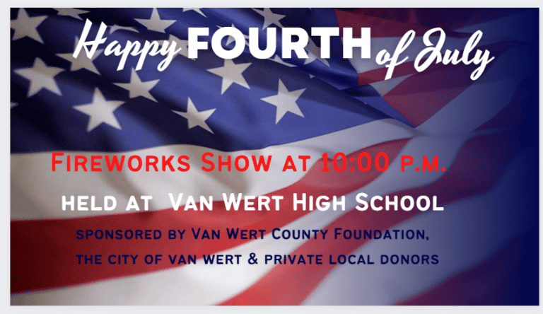 Van Wert Area Fireworks Show