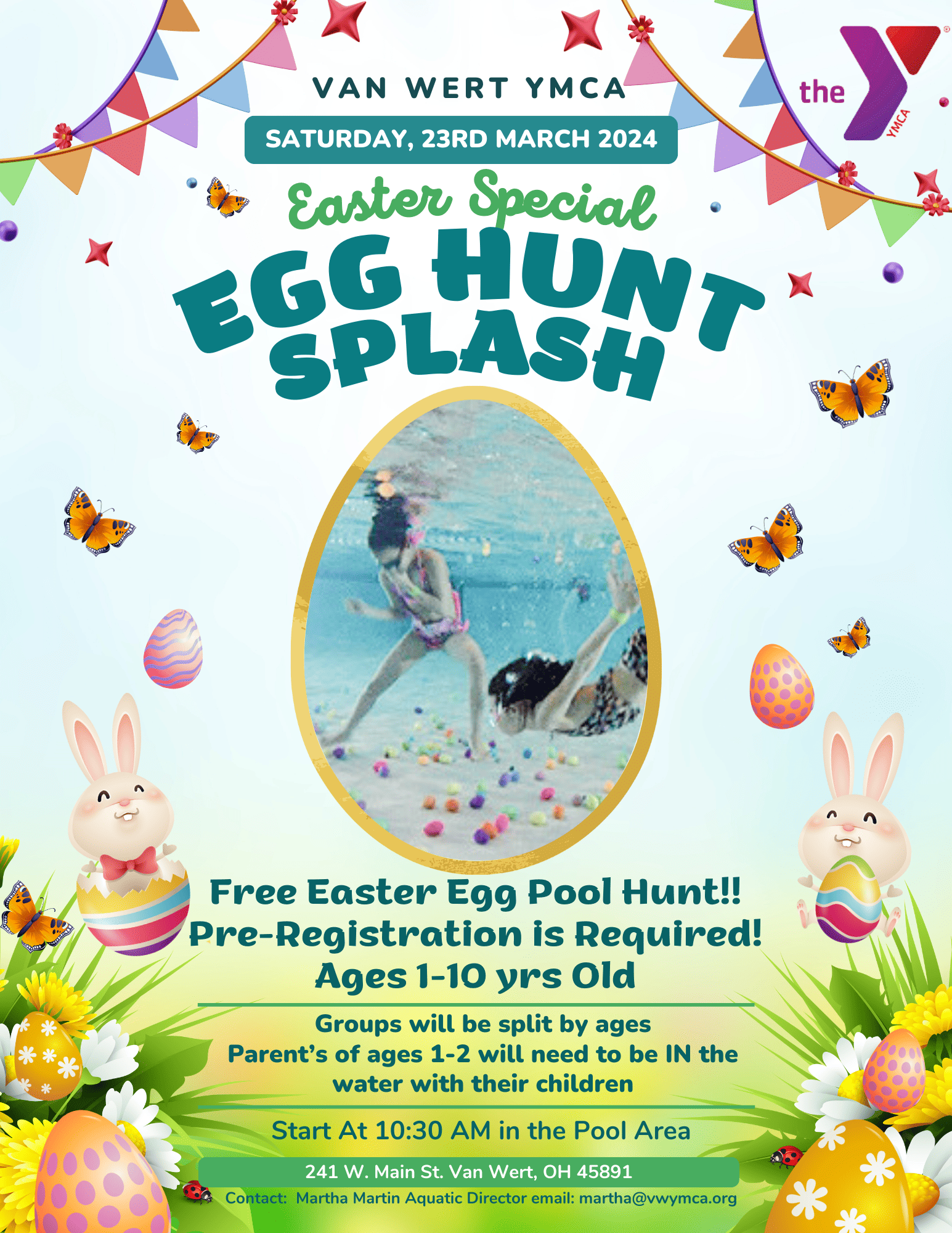 Van Wert YMCA Easter Special Egg Hunt Splash