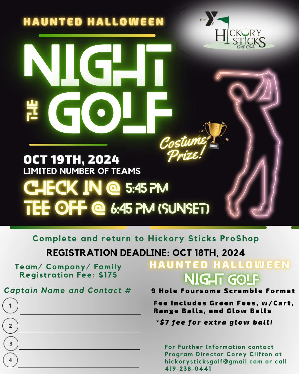 YMCA Glow Night Golf