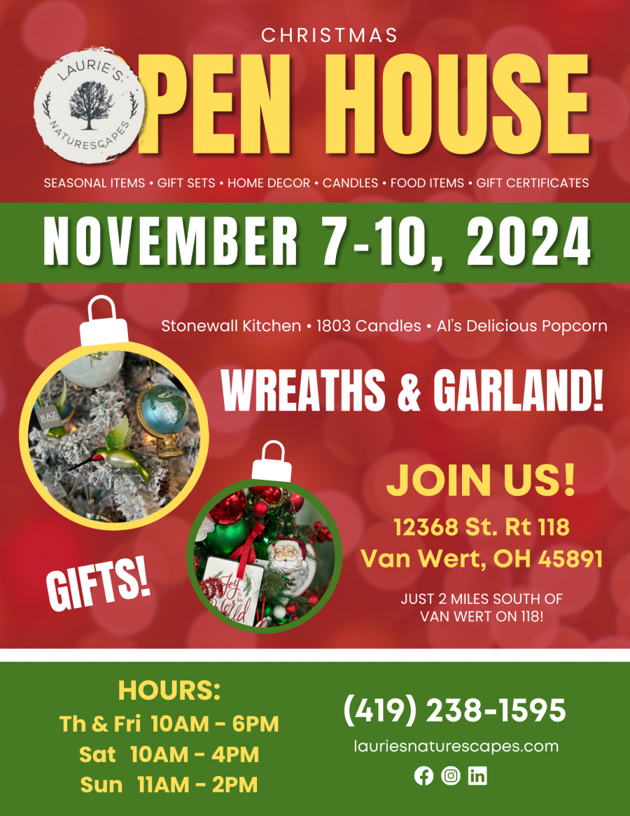 Laurie’s Naturescapes Christmas Open House