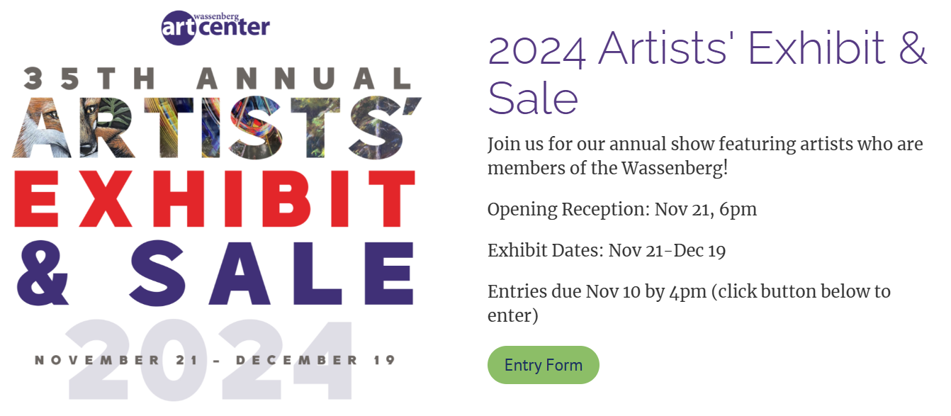 35th Annual Artists Exhibit and Sale at The Wassenberg Art Center