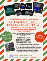 4H Exchange Club Holiday Light Show 2026