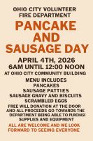 Ohio City Fire Pancake Day April 2026