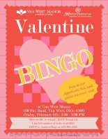 Valentine's Bingo Van Wert Manor